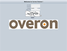 Tablet Screenshot of correo.overon.es